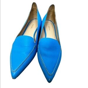 M GEMÍ BLUE FLATS Pointed toe Made in Italy SHOES SIZE 38.5